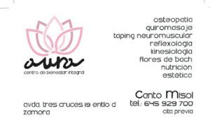 Canto Misol Quiromasajista y osteopatia Masajes Terapeuticos en Zamora