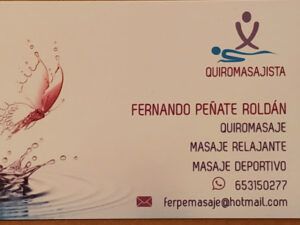 Quiromasajista Fernando Peñate Masajes Terapeuticos en Huelva